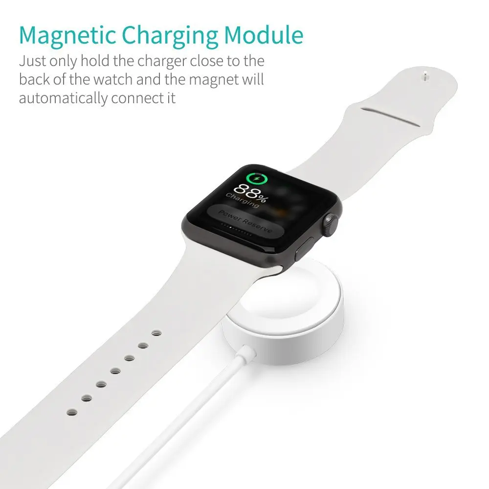 

Wireless Charger for iWatch Series 1 2 3 4 USB Magnetic iWatch Charging Cable 3.3 feet/1meter for Apple Watch Charger