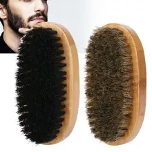 Портативная деревянная Мужская Борода щетка искусственная мягкая расческа в форме усов Бисер для изготовления деревянных изделий ручка борода Stying Shaping инструмент