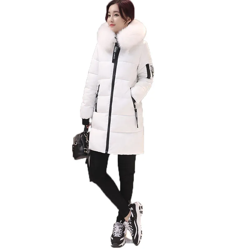 2018 Winter Women Cotton Coat New Style Fashion Mid Long