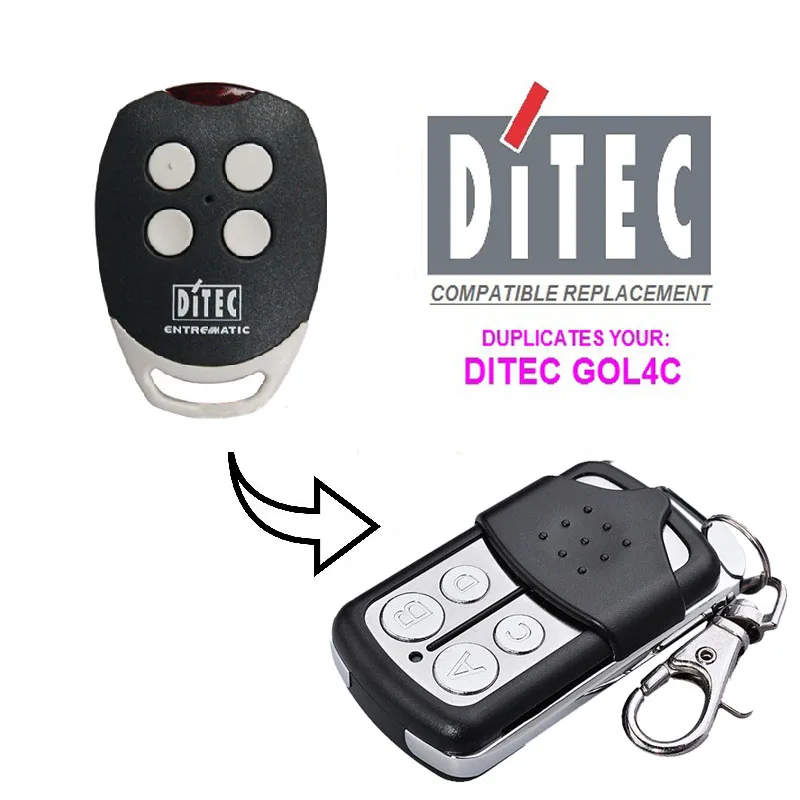 

DITEC GOL4C Garage Door compatible Remote Control Duplicator
