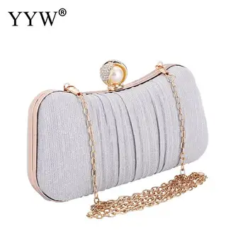 

Fashion Evening New Moon Clutch Bags Womens Handbags Gold Gray Chain Ladies Hand Bag Party Wedding Shoulder Purse Mini Bags 2019