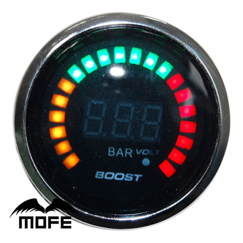 3 шт. оригинальный логотип 52 мм 2 &quot20 ЖК дисплей цифровой бар Turbo Boost