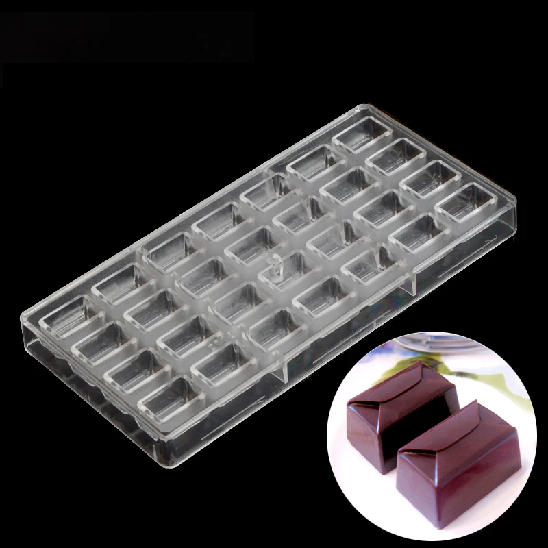 3x1.7x1.7cm*28cups Shape Chocolate Clear Polycarbonate Plastic Mold,DIY Handmade Chocolate PC