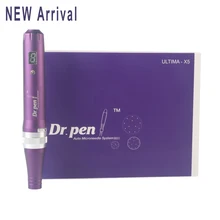 Derma ручка Dr. Pen X5-C микроиглы ручка винт Prot иглы картриджи ручка со скоростью цифровой дисплей использование с проводным кабелем Drpen