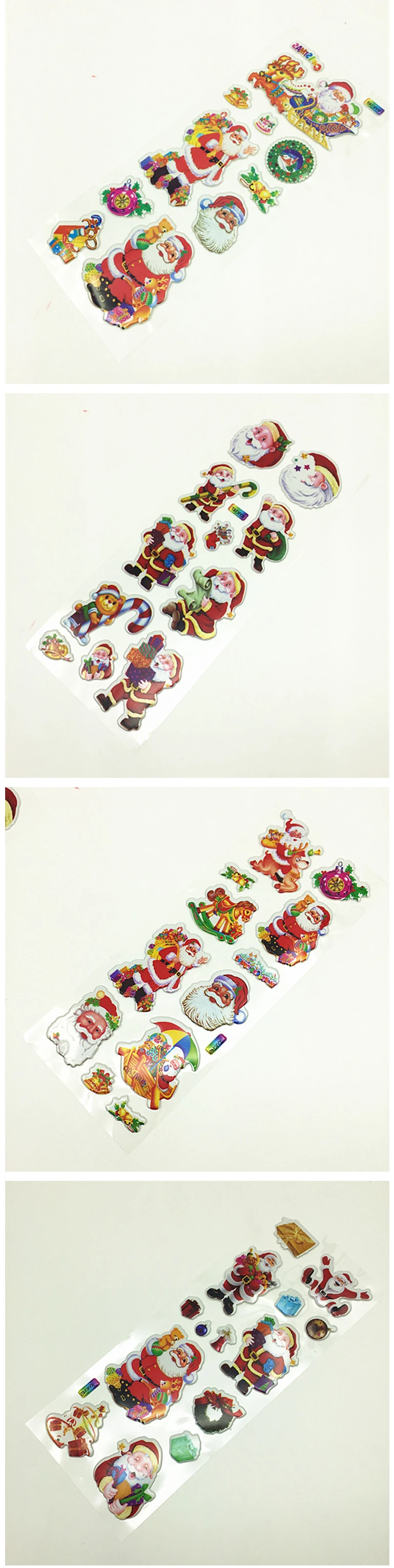 5 шт./компл. Kawaii Рождество 3D объемные наклейки Рисование рынок планировщик ежедневник дневник декоративные канцтовары наклейки ПВХ Скрапбукинг