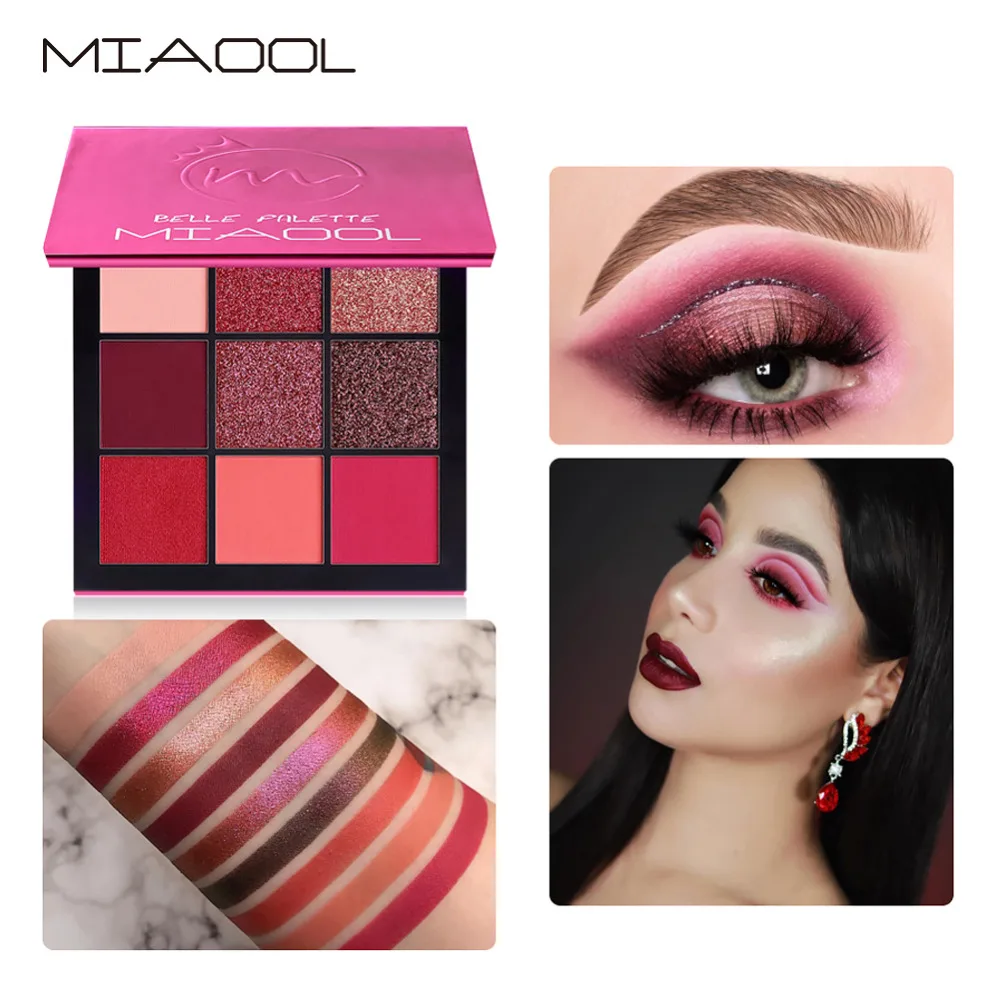 

MIAOOL Eyeshadow Palette Beauty Precious Stone Obsessions Palette 9 Colors Mini Makeup Eye Shadow Palette Cosmetics Set