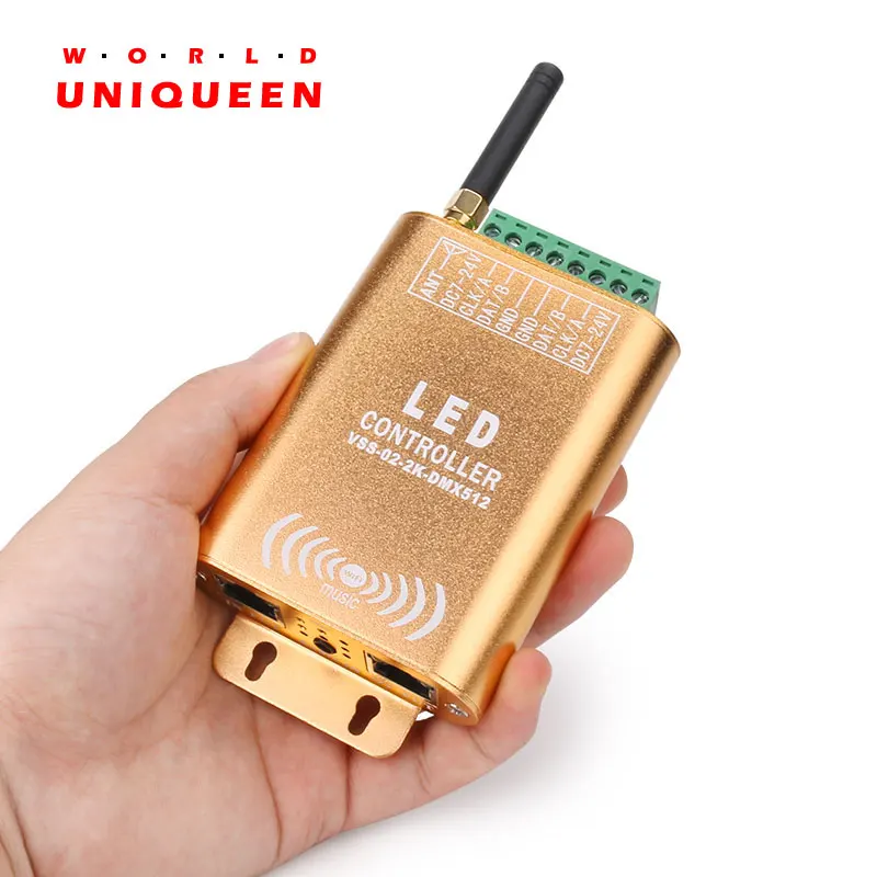 Conexión wifi SPI controlador 2048 pixel digital LED direccionable controlador sueño color de la tira de luz con micrófono - 1