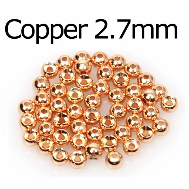 Fly Fishing 100pcs / lot Fly Tying Tungsten Beads Fly Fishing Nymph