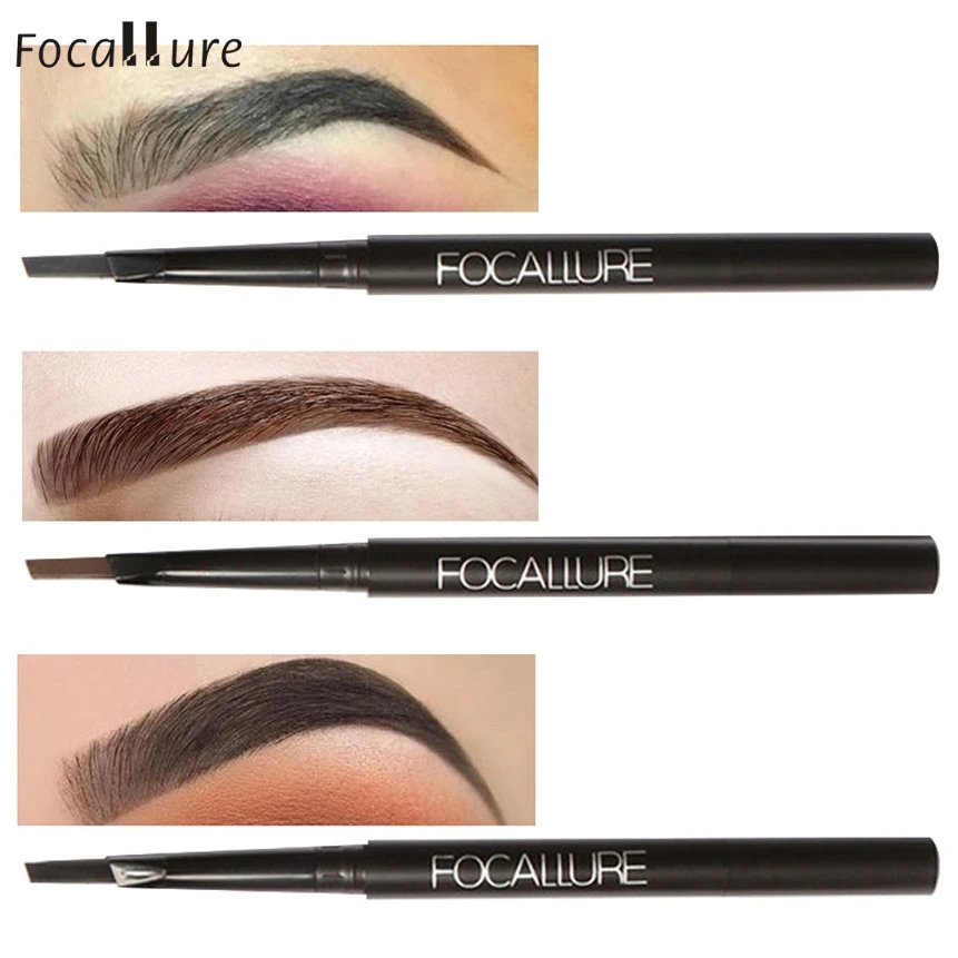 

Love Beauty 1pc FOCALLURE Double Head Long Lasting Waterproof Eyebrow Comb Pencil Cosmetics Makeup Tools 161027 Drop Shipping