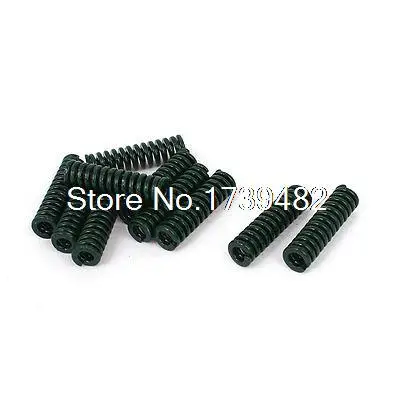 

8mm OD 30mm Long Heavy Load Stamping Compression Mould Die Spring Green 10pcs