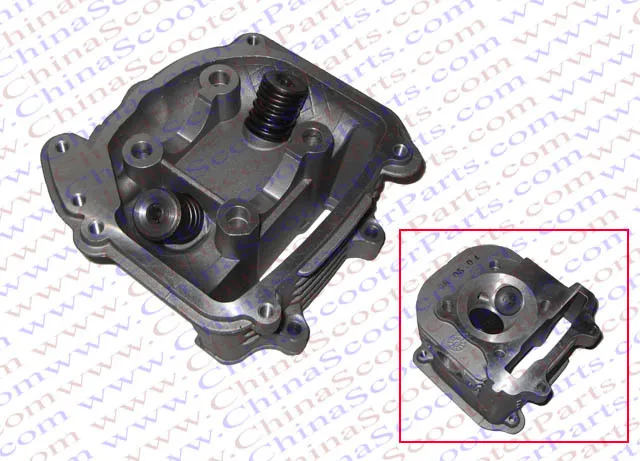 

Performance GY6 200cc 62mm Cylinder Head Assy with Big Valves 157QMJ ATV Go Kart Buggy Scooter Quad Kazuma Jonway Baotian Parts