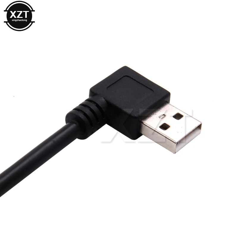 Высококачественный 1 шт. USB 2 0 A штекер гнездо 90 градусов Угловой usb удлинитель