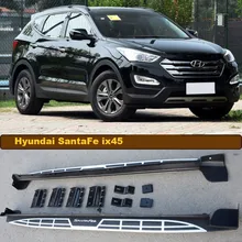 Для hyundai Santa Fe ix45 2013. автомобиля бег Панели боковые шаг бар педали Высокое качество дизайн Nerf бар