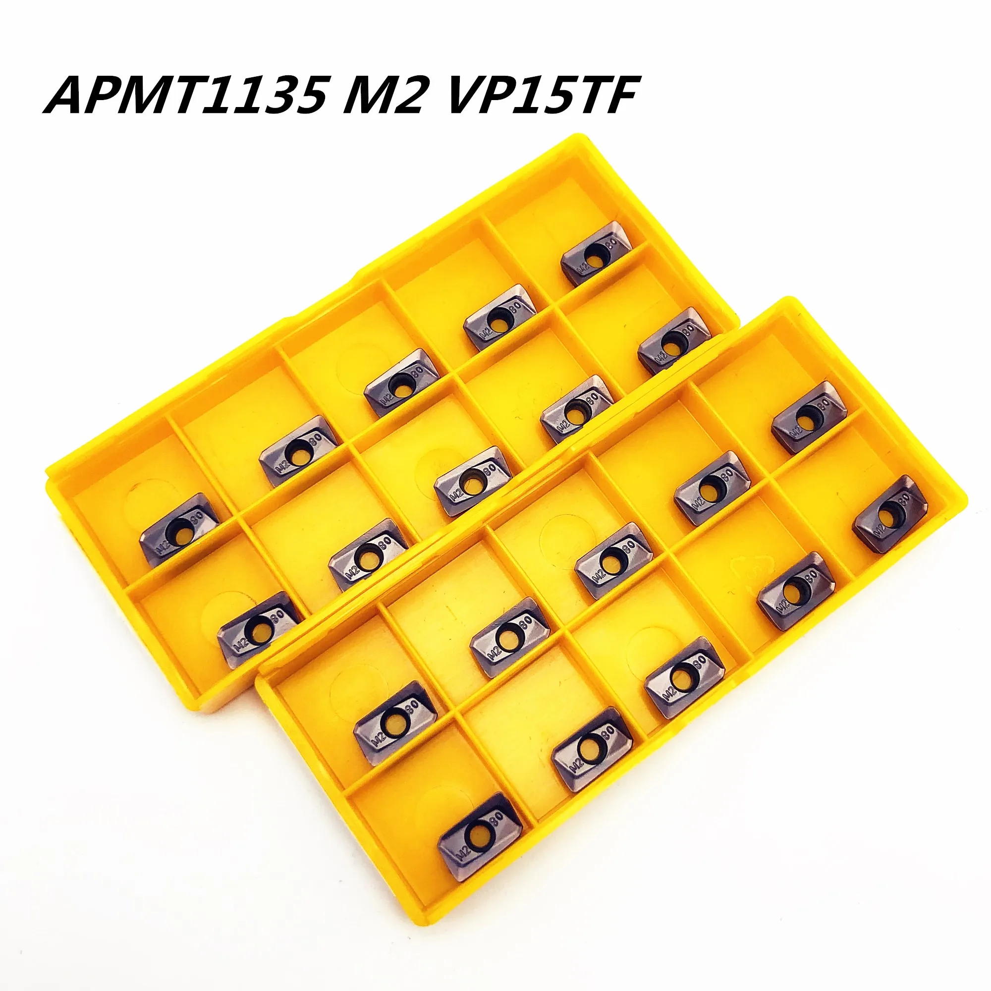 

20PCS Carbide insert APMT 1135 PDER M2 VP15TF R0.8 plane milling machine lathe milling machine CNC tool APMT 1135 lathe tool