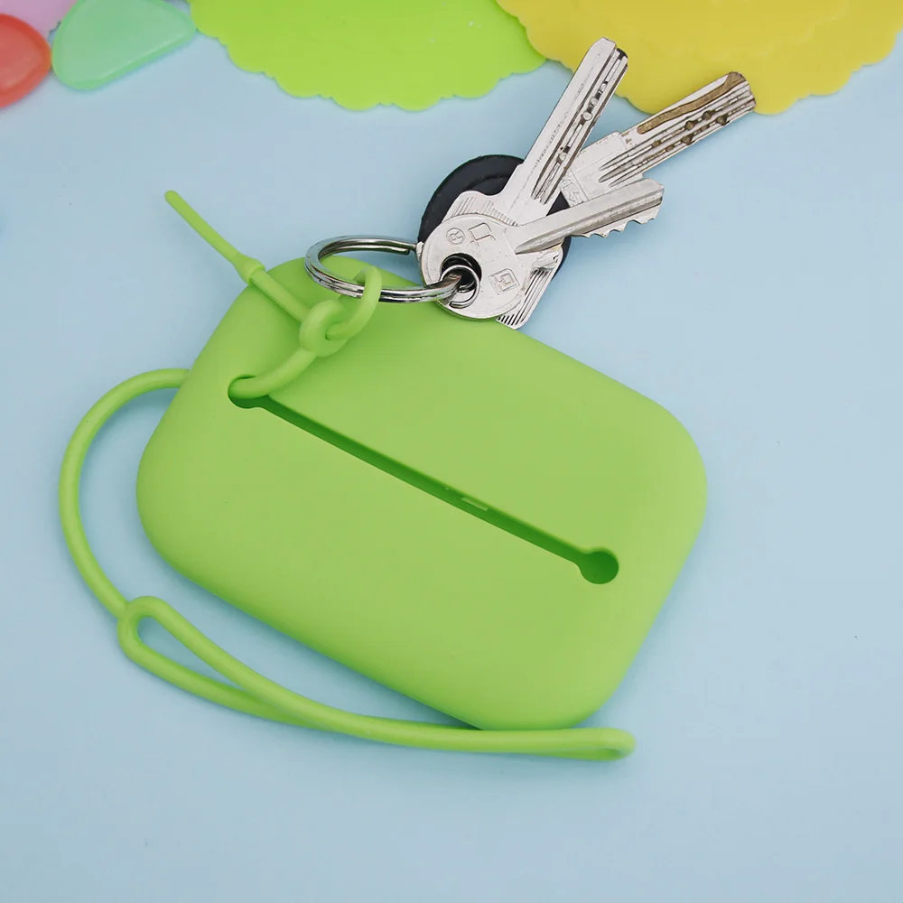 Новинка, Зеленый силиконовый брелок для ключей, сумка для ключей, держатель для карт, сумка для ключей, подарки на день рождения, Лидер продаж
