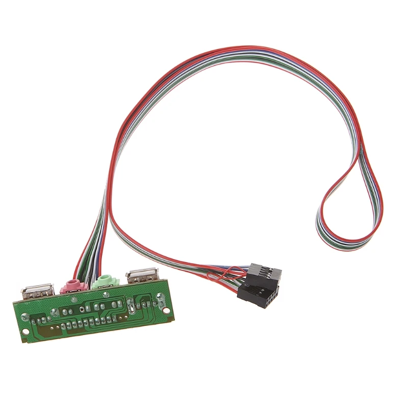 PC Computer Case Front Panel USB Audio Port Mic Earphone Cable New | Электроника