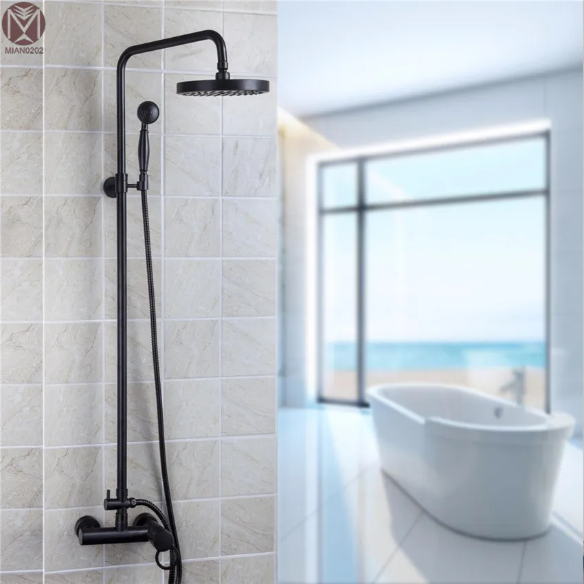 Bathroom ORB Double Functions oil rubbed bronze Rainfall Shower Set Oil