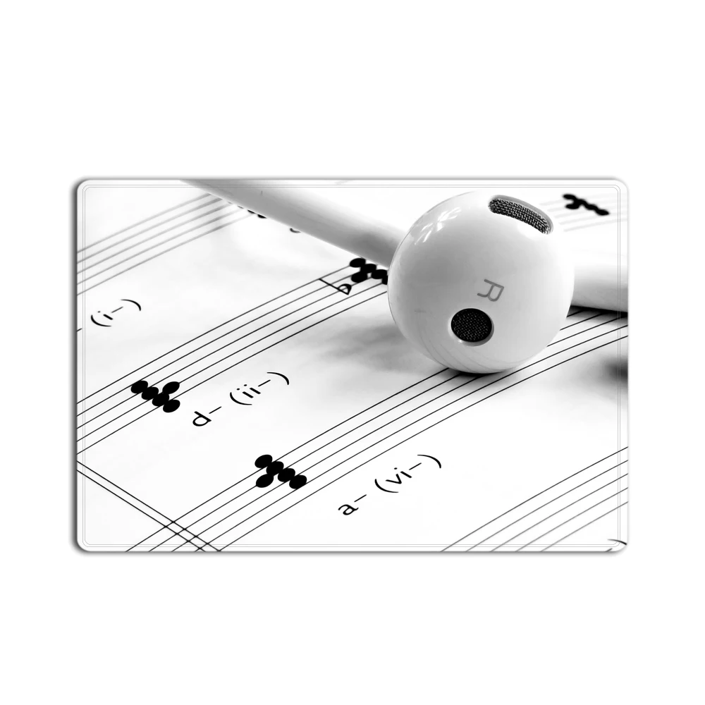 Opere d'arte Con Note di Musica Ritmo Canzone Ornamentale Colori Vivaci Soggiorno Tappeto Pavimento Zona Scale antiscivolo Ingresso mat