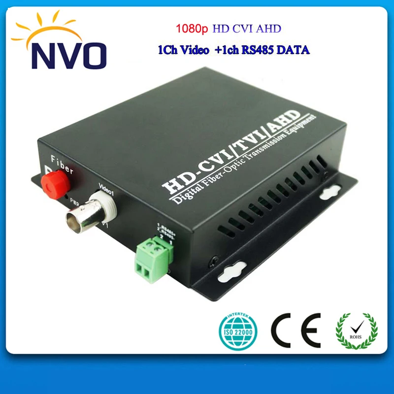 

1Ch HD-CVI/TVI/AHD 1080P+1Ch Reverse RS485 Data,SM,SX,20KM,FC,Euro Charger,Optic Video Transceiver/Video Multiplexer