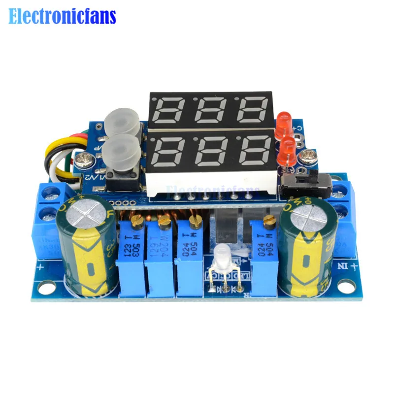 DC-DC понижающий CC/CV модуль зарядки двойной светодиодный дисплей 5A MPPT контроллер солнечной панели