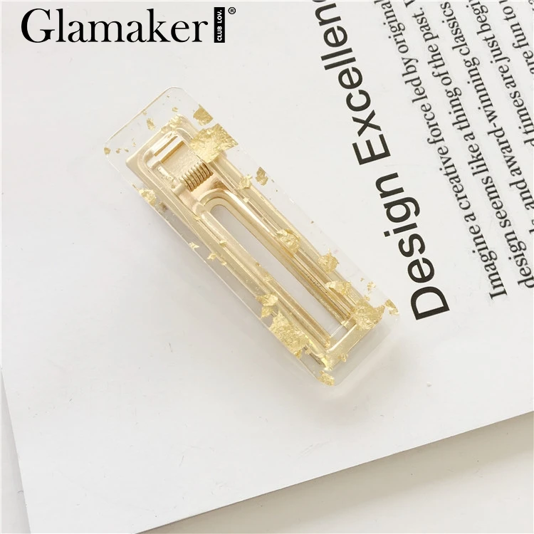 5Square golden Glamaker, модные украшения в виде розовой головы из смолы для женщин, милые уличные аксессуары, женские рождественские украшения в виде головы, винтажные, новинка - Цвет: 5Square golden