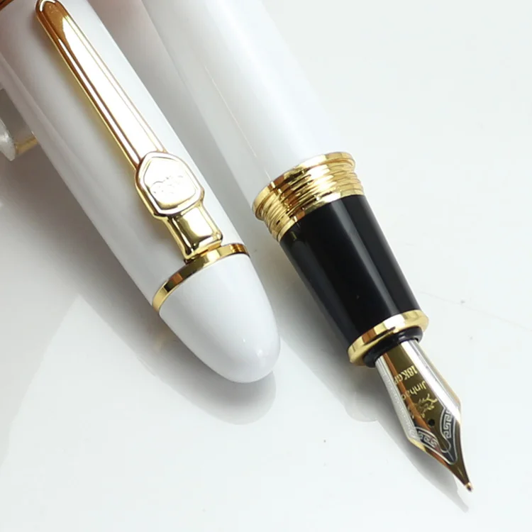 JINHAO 159 넓은 18KGP 0.7mm 펜촉 만년필, 퍼플 블랙 블루 샴페인 골드 그린 레드 화이트 서명 비즈니스 사무실