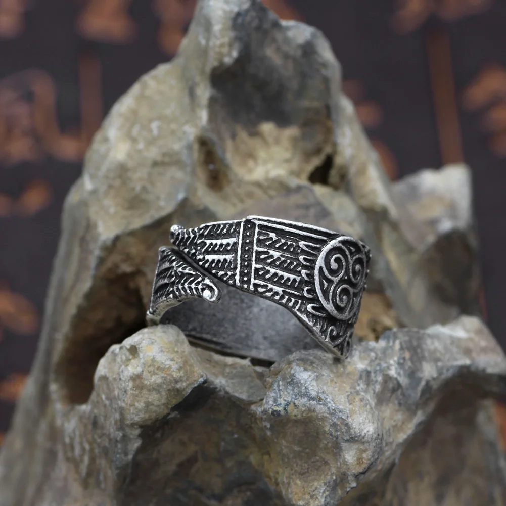 Кольца Viking Ravens кольцо Celtic Symber Triskele скандинавский норвежский Knot Anel Bague мужское