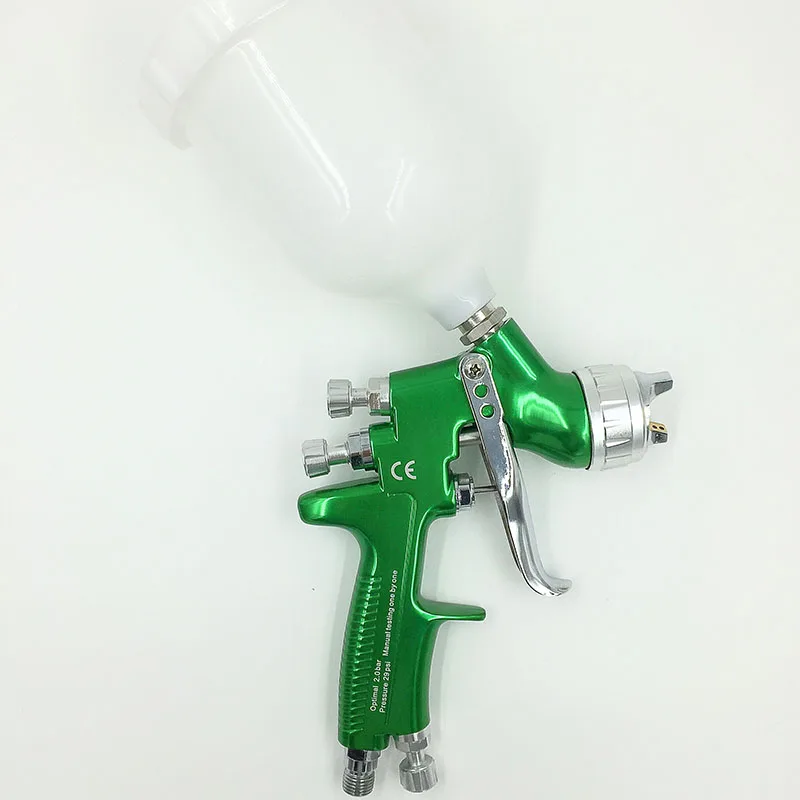 

SAT1164 high quality diy silver mirror chrome paint gun nozzle 1.3 hvlp air paint spray gun