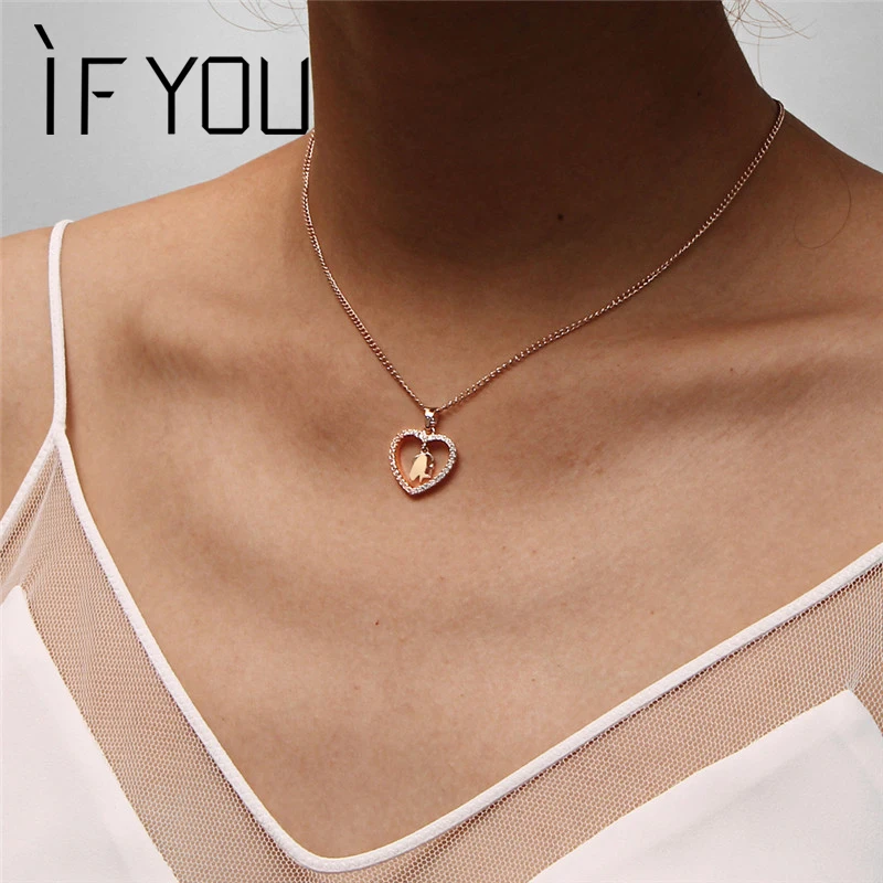 

IF YOU Rose Gold Color Aries Necklace For Women Fashion Statement 12 Constellation Charms Pendant Necklace Jewelry Wholesale