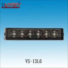 Демпси светодиодный супер яркий 12 V-24 V мигающий светодиодные лампы аварийного Предупреждение светильник полиция мигающий светильник бар решетка грузовика Маяк светодиодный светильник s(VS-13L6