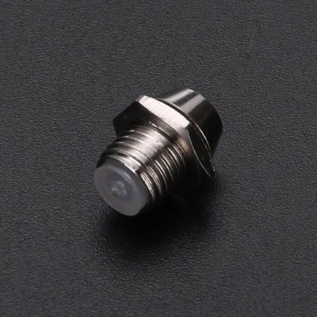 10pcs 3mm LED Emitting Diode Metal Bezel Holder Round Chrome LED Lamp Base Luminous Tube Holder With Plastic Cover