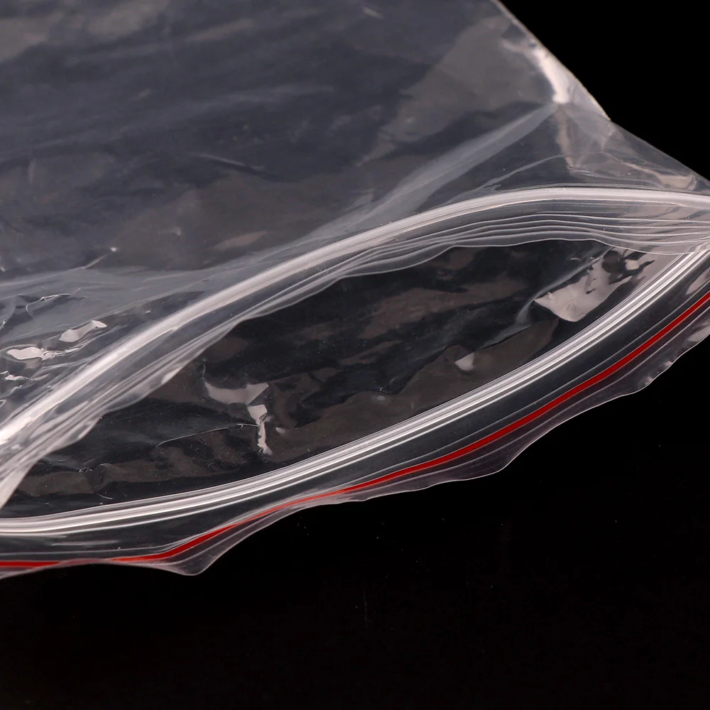 الثقيلة مختلف 10 سلك 20 الحجم مجوهرات زيبلوك مضغوط البريدي قفل reclosable البلاستيك البولي واضح حقائب التخزين ل الغذاء حزمة