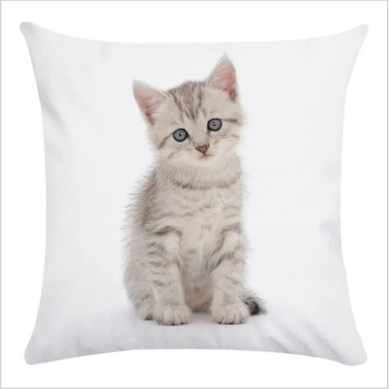 Декоративная подушка для домашних животных, супер милая наволочка с милым котом, супер мягкая декоративная подушка для сиденья автомобиля, декоративная наволочка