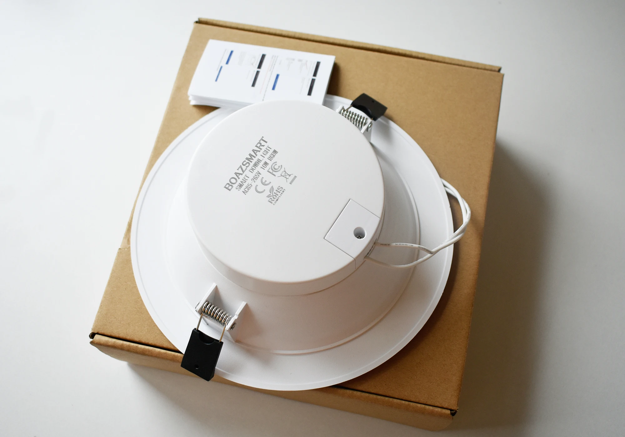 BOAZ 6 дюймов встраиваемый светильник RGBCW Bluetooth сетчатый светодиодный светильник с регулируемой яркостью потолочный светильник Голосовое управление от Alexa поддержка Прямая поставка