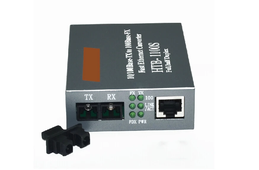 imágenes para ¡ Caliente! óptica Convertidor de Medios 10/100 Mbps RJ45 HTB-1100S Monomodo Dúplex de Fibra SC Convertidor de puerto 25 KM Envío Gratis imágenes para ¡ Caliente! óptica Convertidor de Medios 10/100 Mbps RJ45 HTB-1100S Monomodo Dúplex de Fibra SC Convertidor de puerto 25 KM Envío Gratis