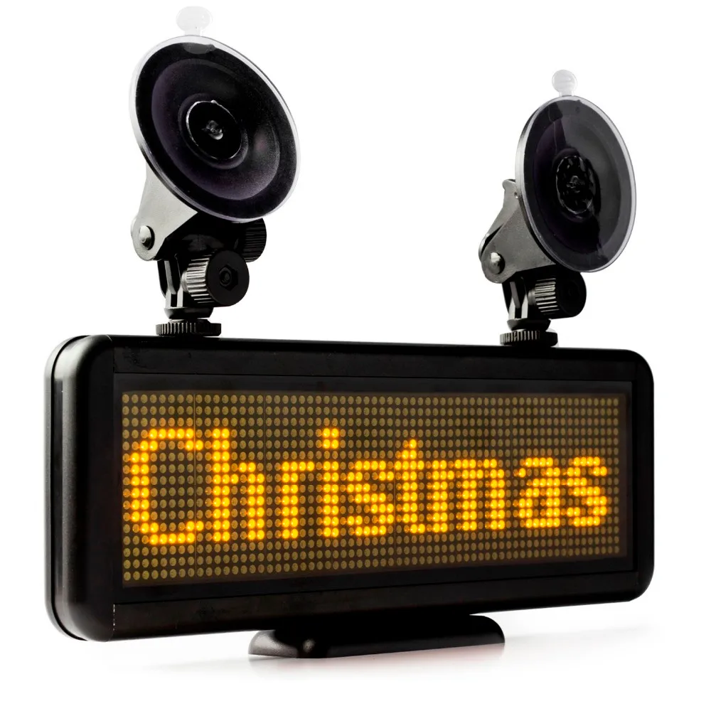Conduziu a Iluminação Interior para a para a Janela Traseira do Carro de Exibição Tempo de Trabalho Edição de Luz Sinal de Mensagem Diy Janela Bateria Recarregável Super Longa Amarelo 7 led for sign