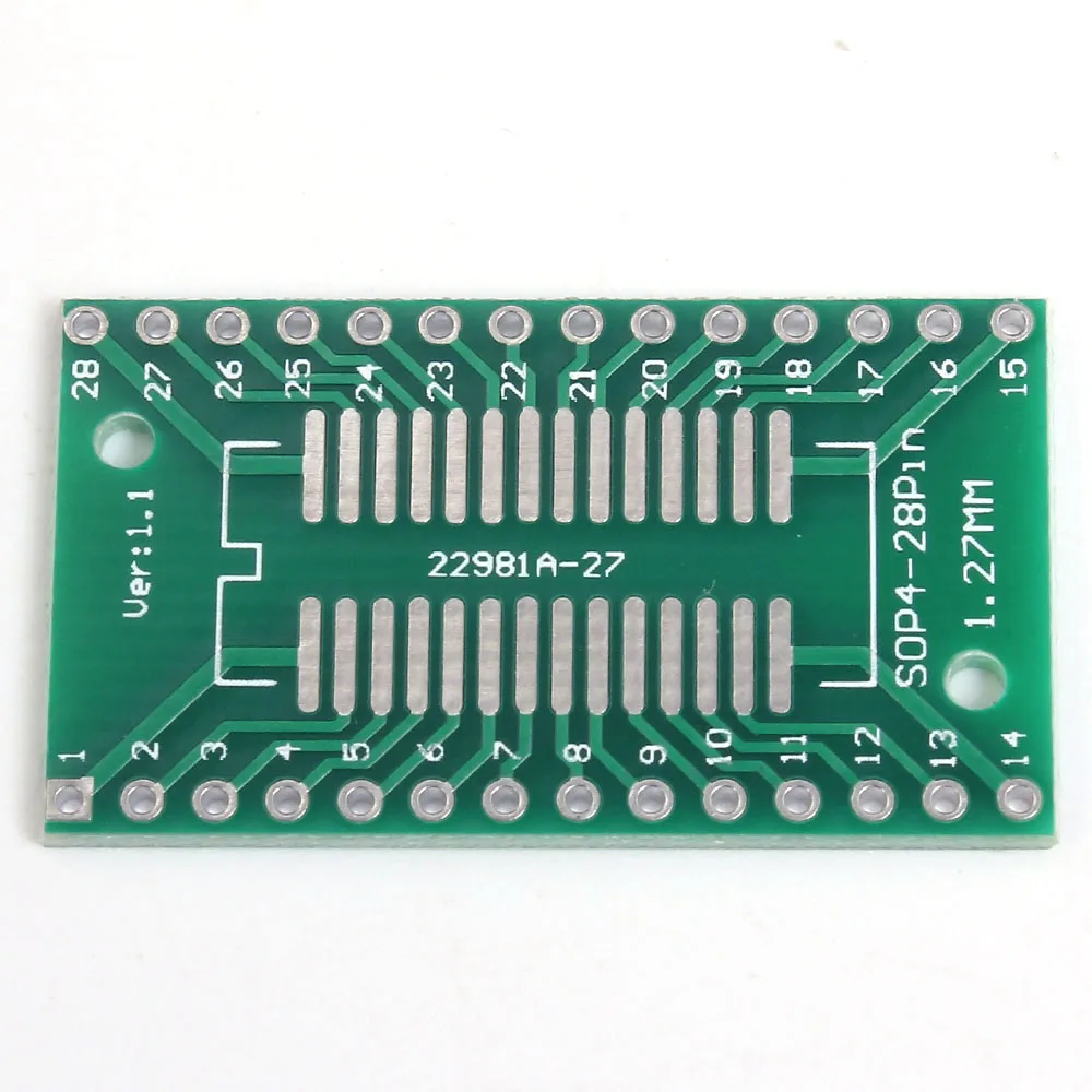 20 шт./лот SOP28 SSOP28 к DIP28 Pinboard DIP SMD адаптер 0 65 мм/1 27 мм до 2 54 Pin шаг PCB плата конвертер