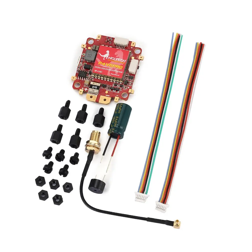 

RC Toy Parts F4 V6PRO Flight Controller with 5.8G Transmitter 5V BEC 48CH Switchable BETAFLIGHT OSD PDB for RC Racing Drone
