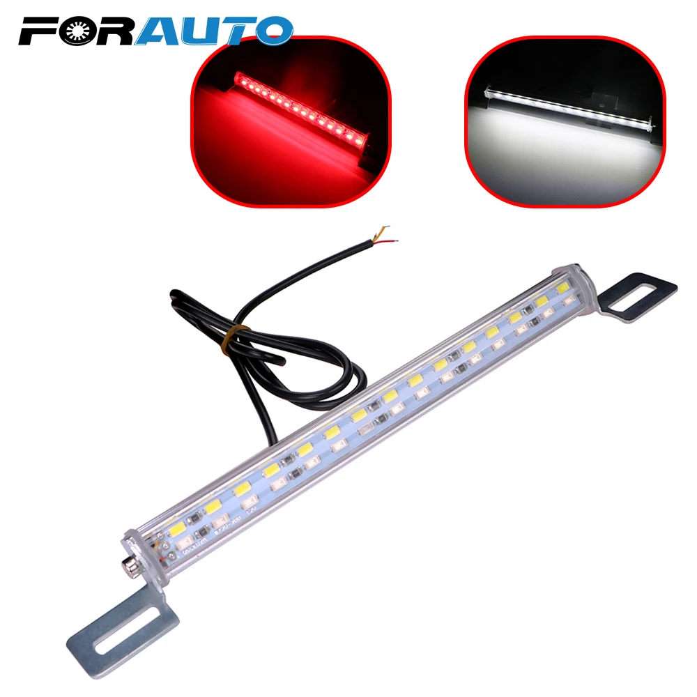 

FORAUTO 5630 SMD License Plate Lamp Auto Rear Braking Lamp 7.5W 12V Car Parking Reversing Lights LED Tail Light Bar Light Source