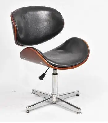 Large modern simple modern simple style without armrest solid wood computer chair. Home swivel chair. Desk study chair lift .011