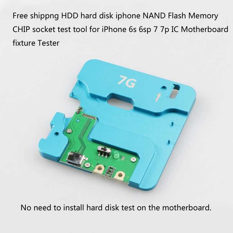 HDD жесткий диск iphone NAND флэш-память Чип Разъем тест инструмент для iphone 6s 6s p 7 7p IC материнская плата приспособление тест er