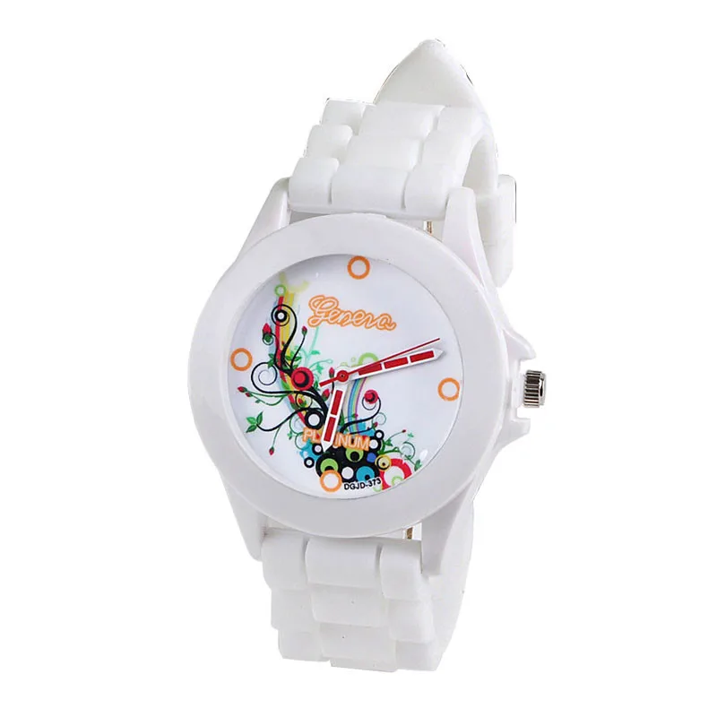 

Tend Student Fashion Silicone Rubber Jelly Gel Quartz Analog Sports Clock Gift Women Wrist Watch bayan saati horloge dames *L