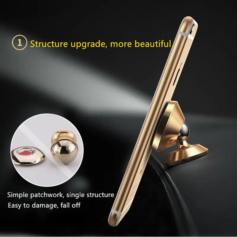 Nicotd 360 Grad Drehende Magnetischer Auto Telefon Halter Air Vent Halter Halterung Handy Auto Halt