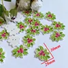 50pcs Multicolor Christmas Pattern Wooden Buttons 2 Hole Scrapbooking Supplies Sewing Scrapbooking 3
