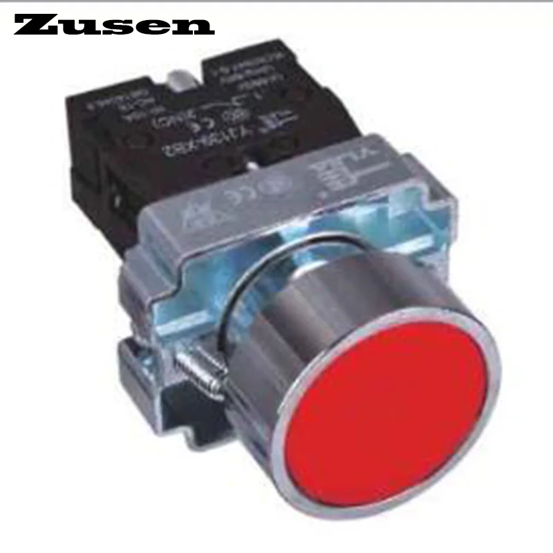 Zusen 22mm metal block type push button switch latching buttonin
