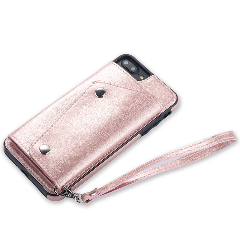 Кожаный чехол-кошелек для apple iphone 7, 8 Plus, держатель для карт, сумка для телефона, чехол s для iphone 7 plus, 8 plus, кронштейн, кошелек, чехол, сумки