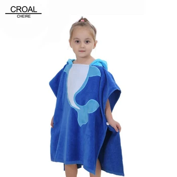 

Cute Dolphin Velvet Animals Bathrobe Sleepwear Kids Girls Clothes Baby Blanket Boy Sleepers Poncho Hooded Towel Infant Clothing