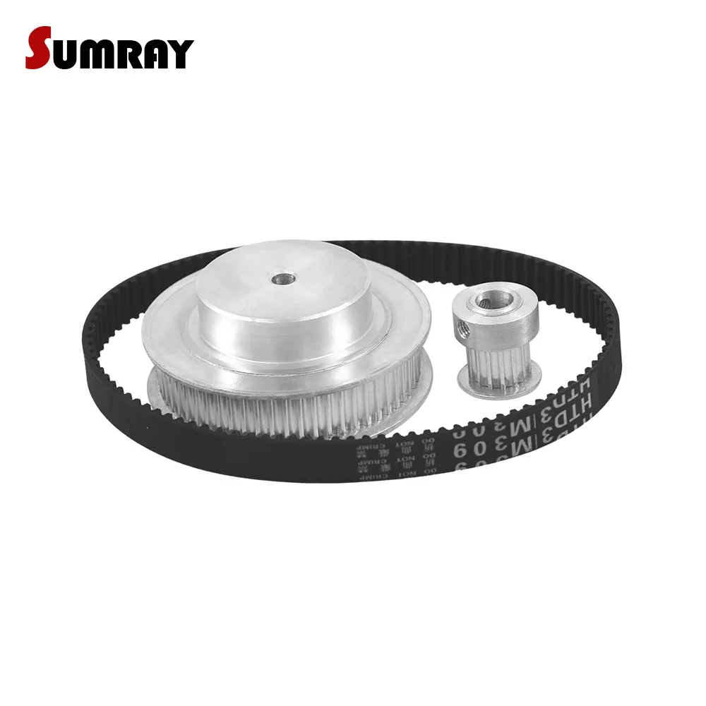 Htd3m 15t 60t Timing Pulley Belt Kit 11mm Belt Width Reduction 14