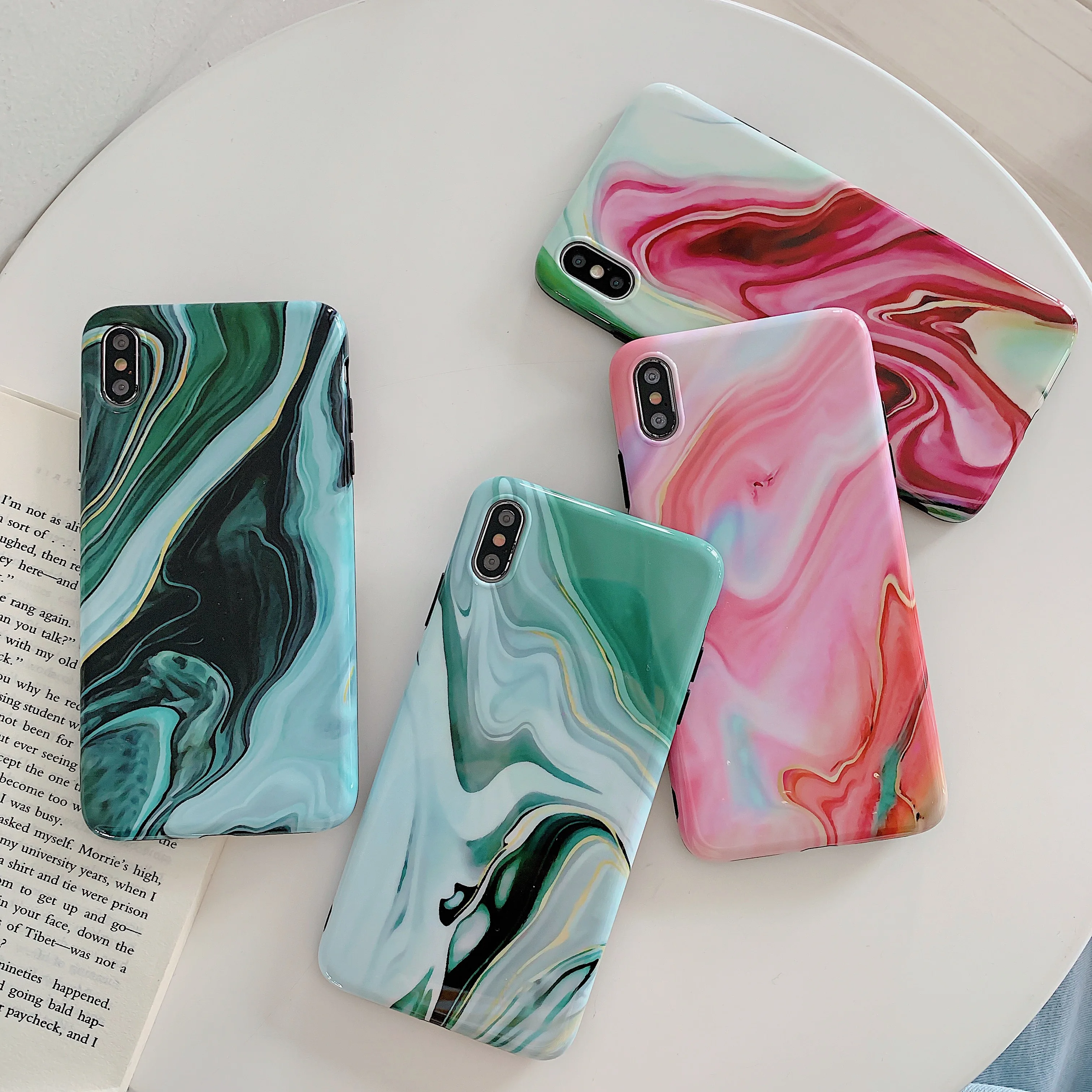 Радужный чехол для Apple iPhone Xs Xr Max 6 6S 7 8 Plus|Бамперы| |