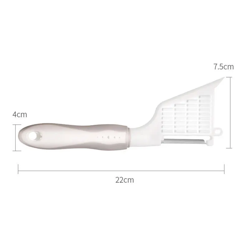 Кухня Многофункциональный щетка для чистки овощей с ручкой Творческий дом фрукты Овощечистка инструменты щетка для очистки Прямая - Цвет: Белый